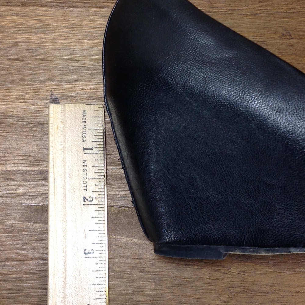 Nickels Black Peep Toe Faux Leather Covere… - Picture 6 of 7